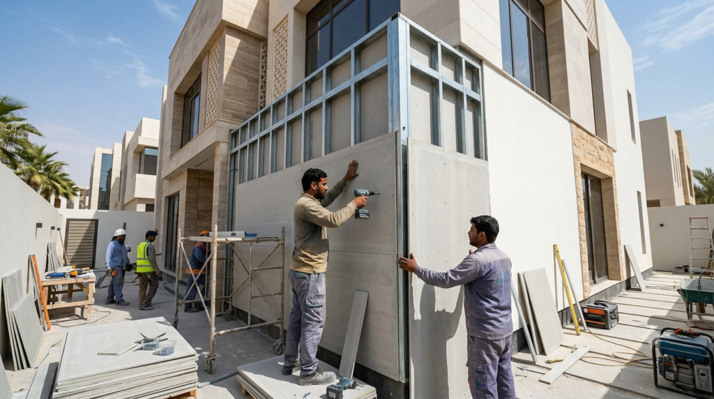 معلم اسمنت بورد الرياض